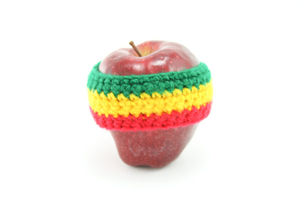 Bracelet Crochet Couleurs Reggae Vert Jaune Rouge