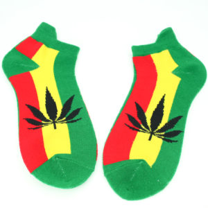 Chaussettes Feuille Cannabis Courtes Toutes Tailles