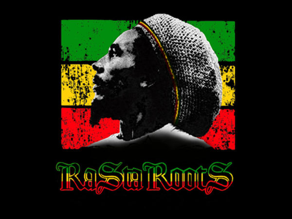 Reggae T-Shirt Bob Marley Coloris Noir Homme Manches Courtes