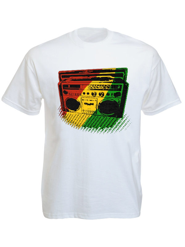 Tee Shirt Blanc Sono pour Ecouter Roots Reggae Taille L