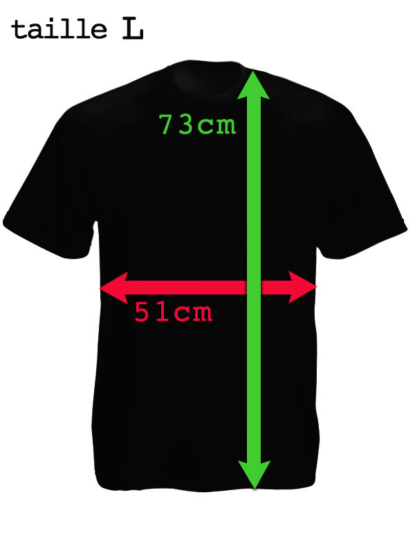 Tee-Shirt Noir pour Homme Cannabis Taille Large en Coton