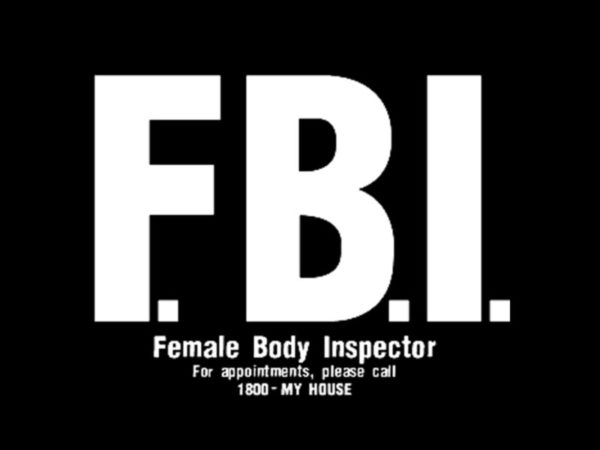 T-Shirt Noir FBI Rigolo Agent très Spécial en Coton Manches Courtes