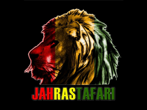 T-Shirt Noir Uni de Qualité Jah Rastafari Manches Courtes pour Homme
